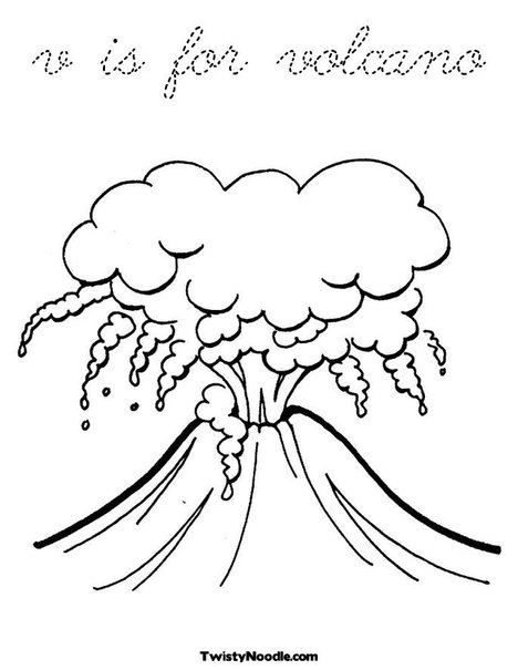 Volcano Coloring