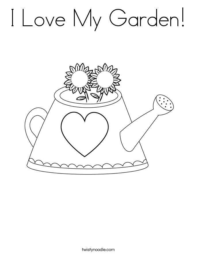 garden tools coloring pages - photo #36