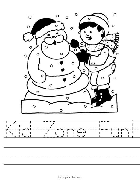 Printables Kidzone Worksheets kid zone fun worksheet twisty noodle winter snow worksheet