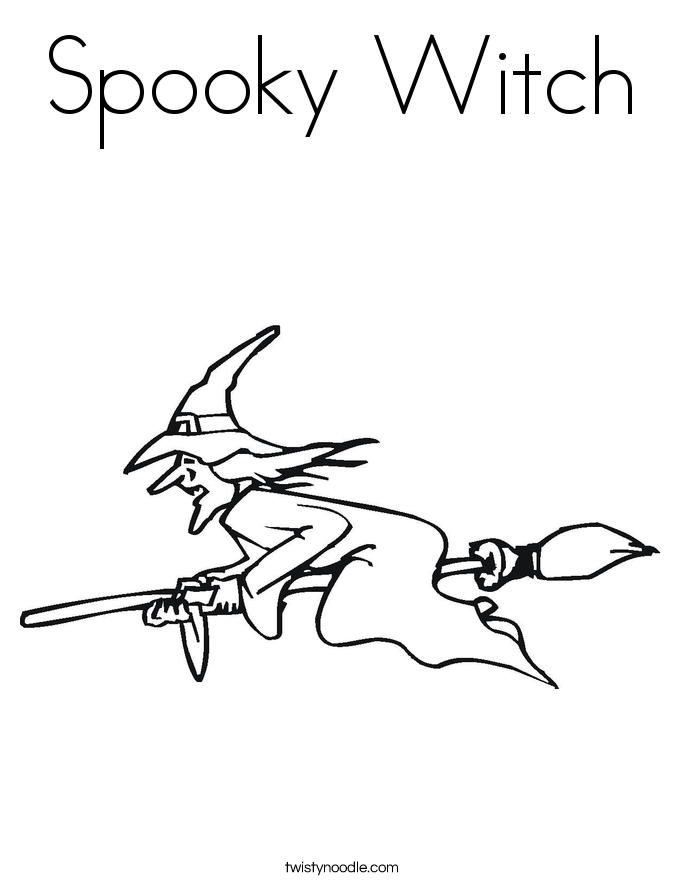 Witch\'s Hat Coloring Page - Twisty Noodle Witch\'s Hat Coloring Page - Twisty Noodle
