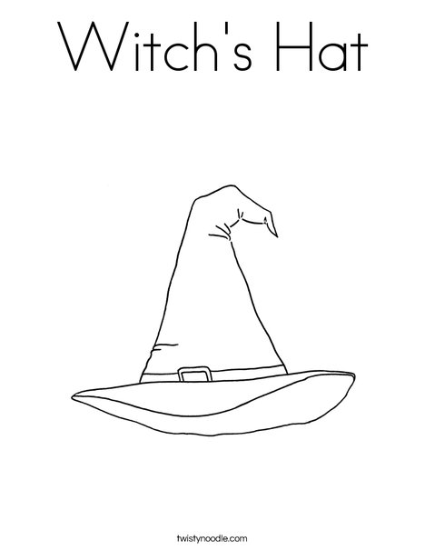 Witch hat, Witch coloring pages, Halloween coloring