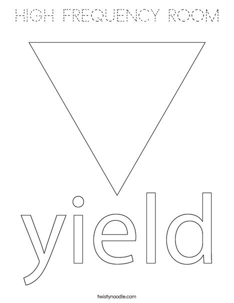 yield sign coloring pages - photo #47