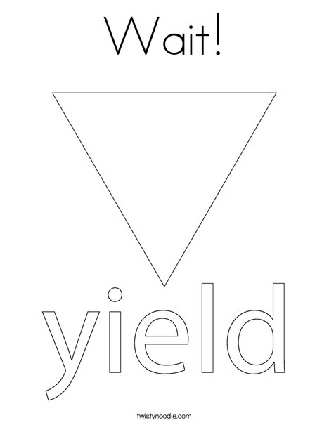 yield sign coloring pages - photo #26