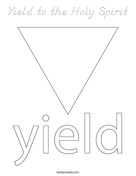 yield sign coloring pages - photo #20