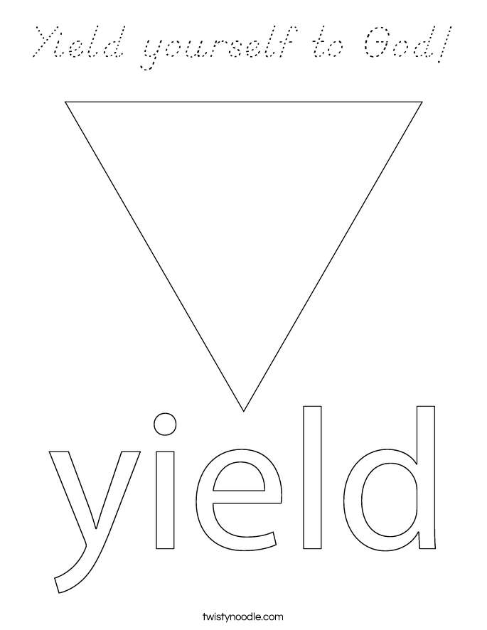 yield sign coloring pages - photo #13