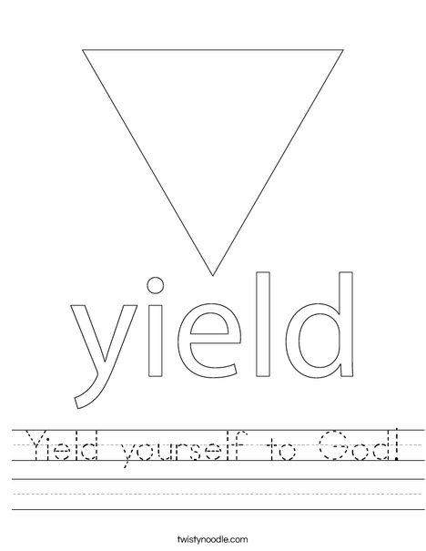 yield sign coloring pages - photo #44