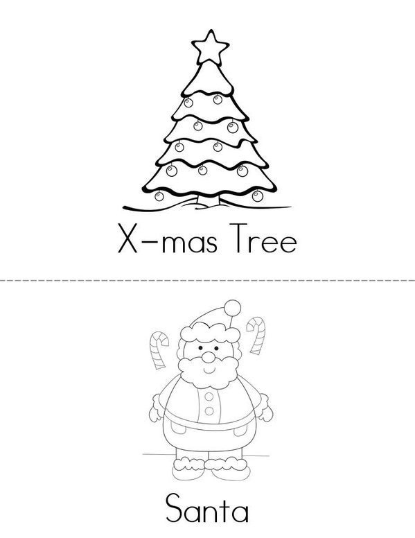 Christmas Mini Book - Sheet 1