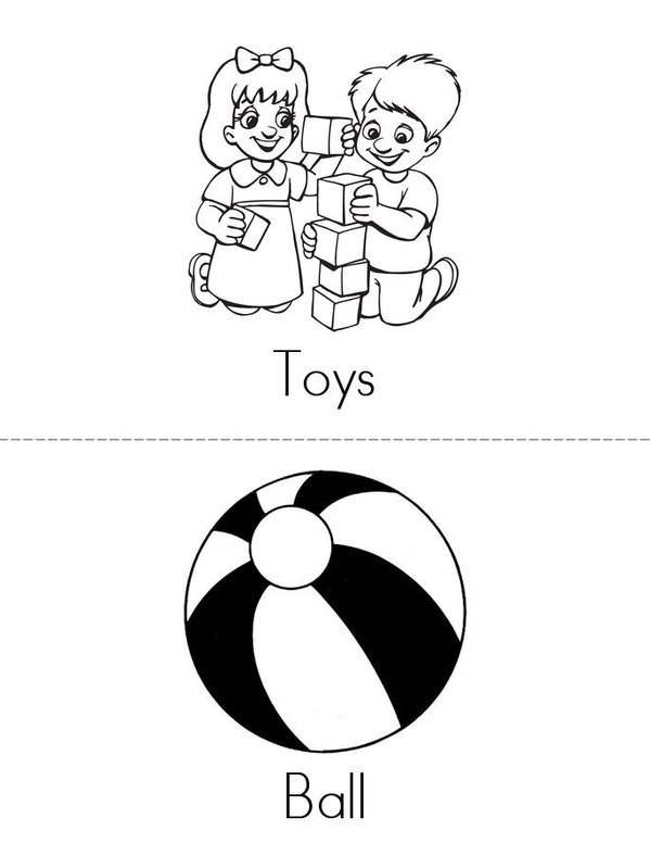 Toys Mini Book - Sheet 1