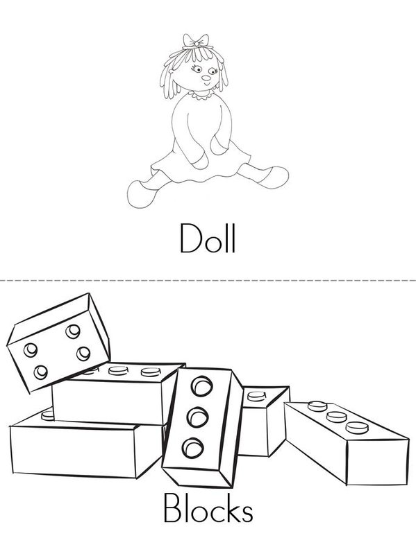 Toys Mini Book - Sheet 2