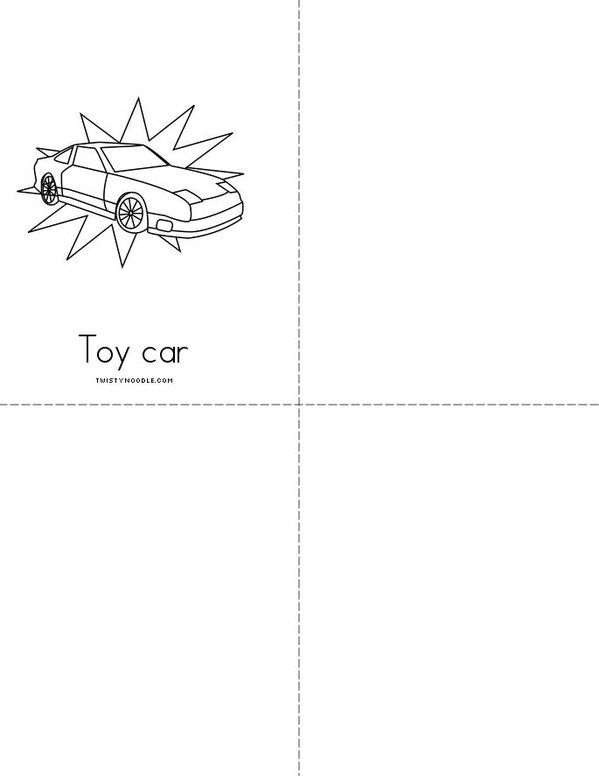 Toys Mini Book - Sheet 3