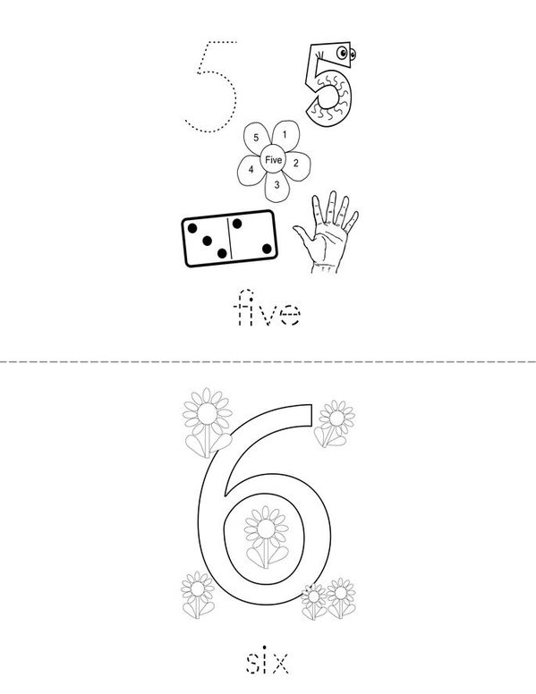 Numbers Mini Book Mini Book - Sheet 3