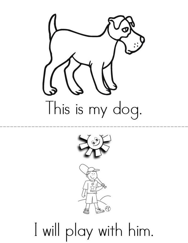 My Dog  Mini Book - Sheet 2