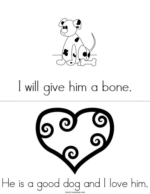 My Dog  Mini Book - Sheet 5