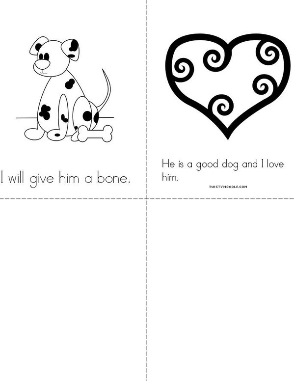 My Dog  Mini Book - Sheet 3