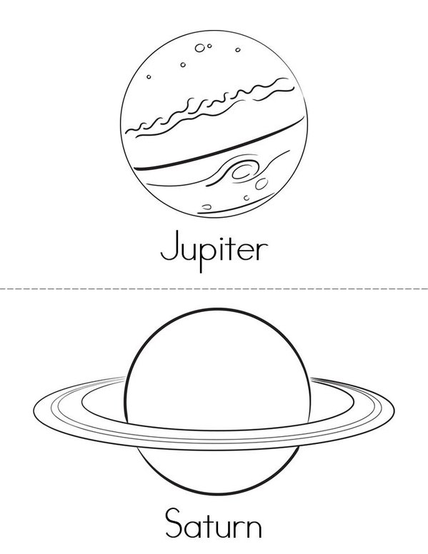 Solar System Mini Book - Sheet 3