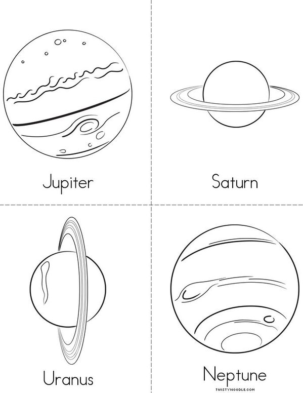 Solar System Mini Book - Sheet 2