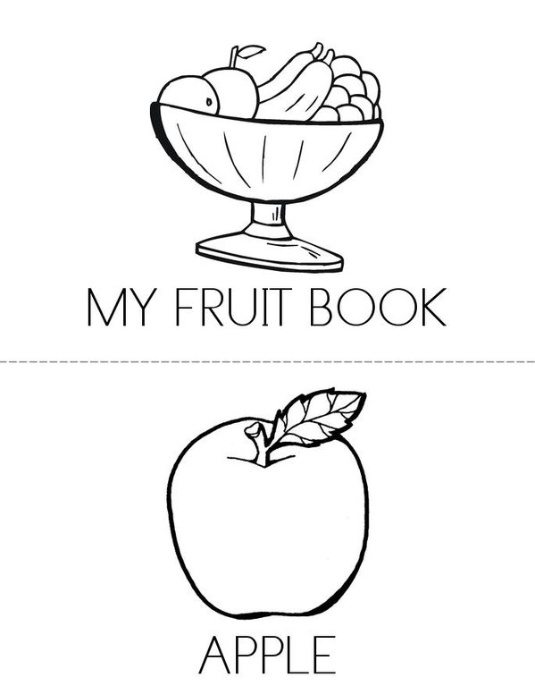 My fruit book Mini Book - Sheet 1