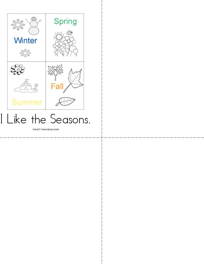 Seasons Book - Twisty Noodle