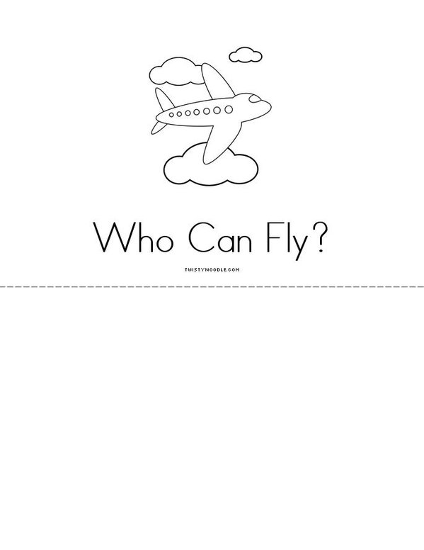 Who Can Fly? Mini Book - Sheet 4