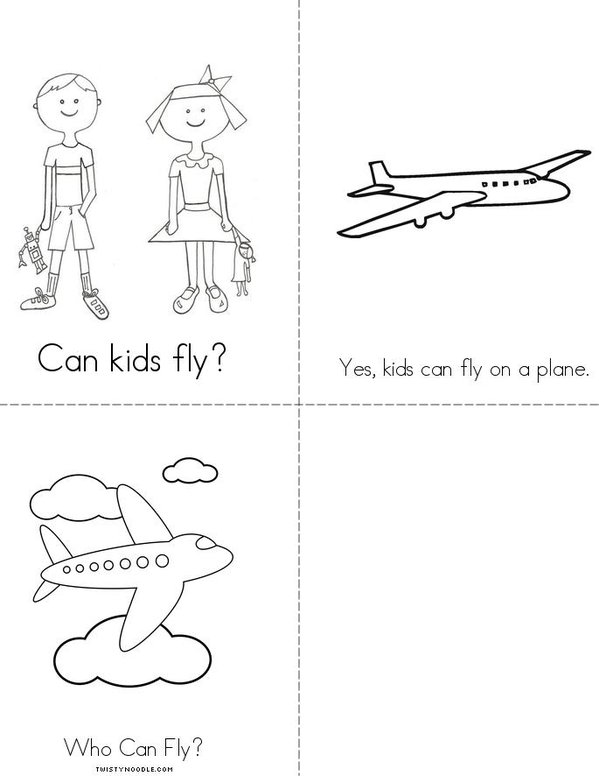 Who Can Fly? Mini Book - Sheet 2