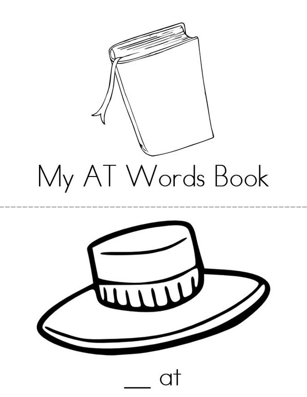 -AT Words Mini Book - Sheet 1