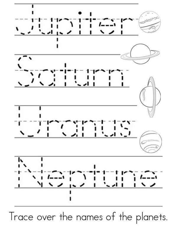 The Planets  Mini Book - Sheet 4