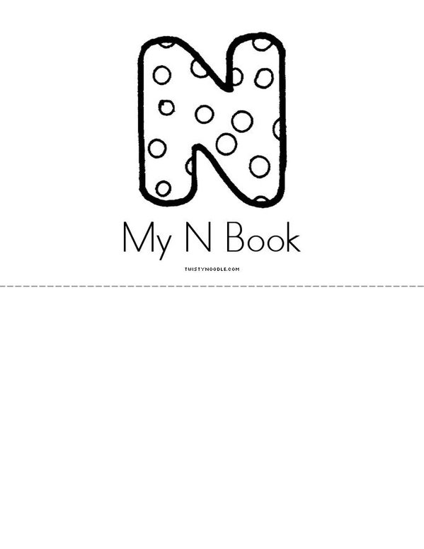 My Letter N Book Mini Book - Sheet 3