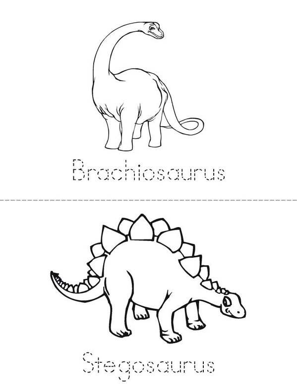 Dinosaur  Mini Book - Sheet 2