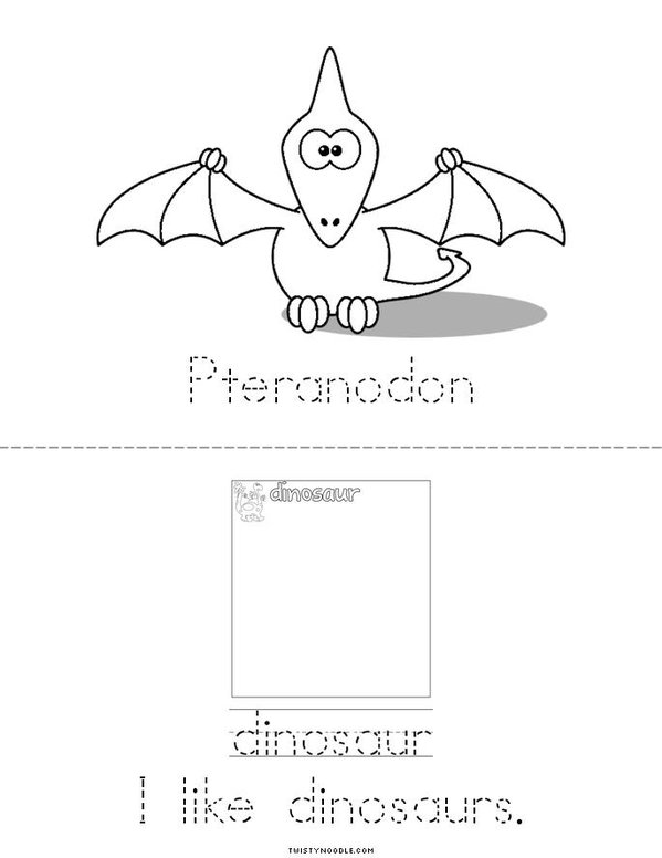 Dinosaur  Mini Book - Sheet 4