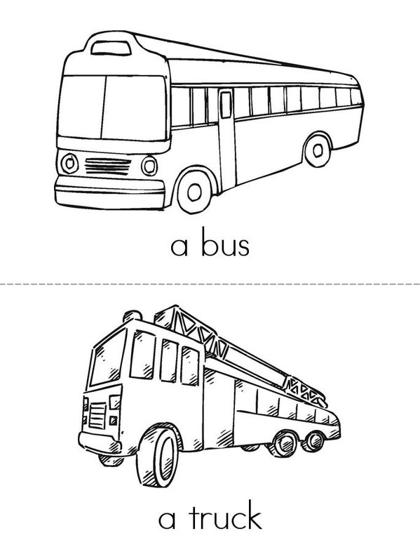 Vehicle Mini Book - Sheet 2