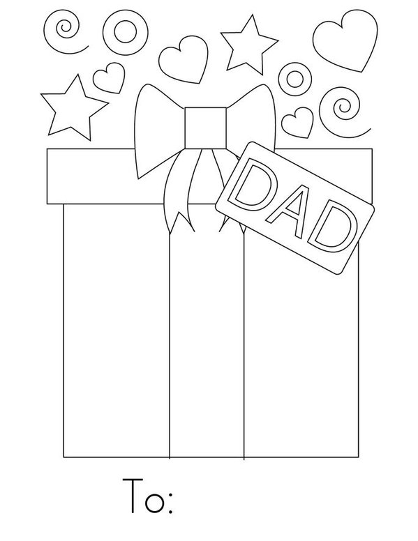 Father's Day Mini Book - Sheet 1