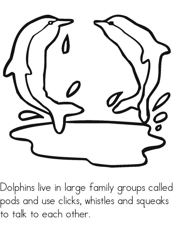 D is for Dolphins Mini Book - Sheet 3