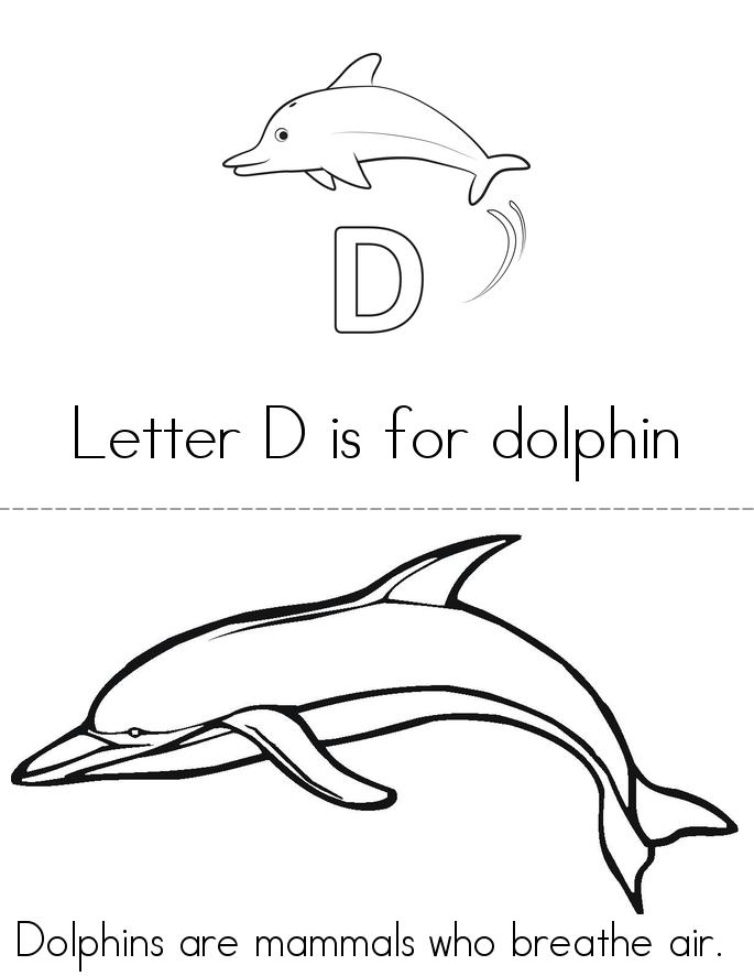 D is for Dolphins Book - Twisty Noodle