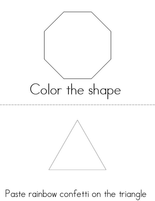 Term 3 shapes Mini Book - Sheet 1