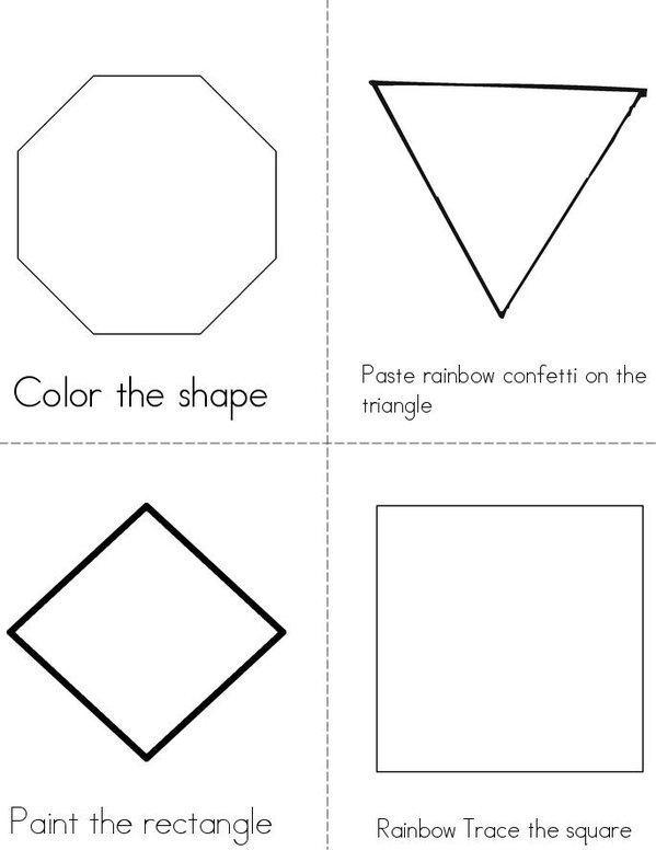 Term 3 shapes Mini Book - Sheet 1