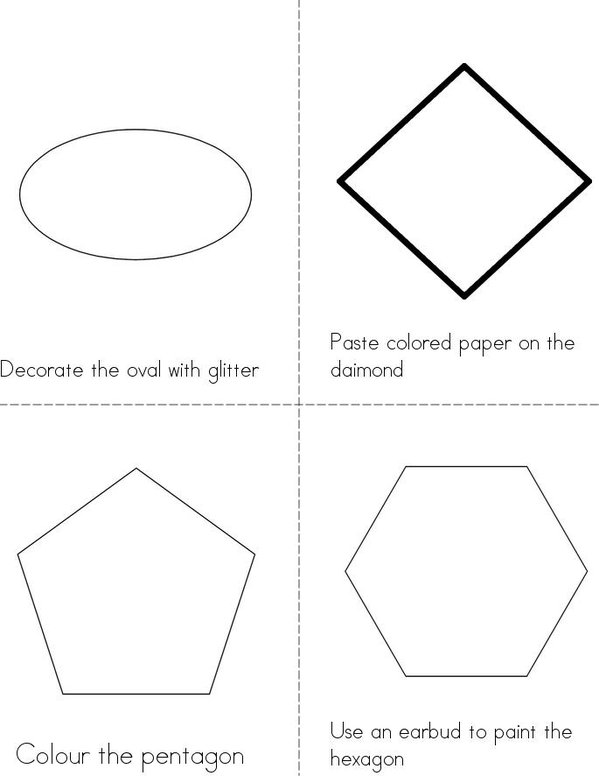 Term 3 shapes Mini Book - Sheet 2