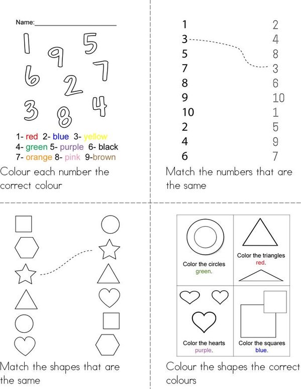 Assessment term 3  Mini Book - Sheet 1