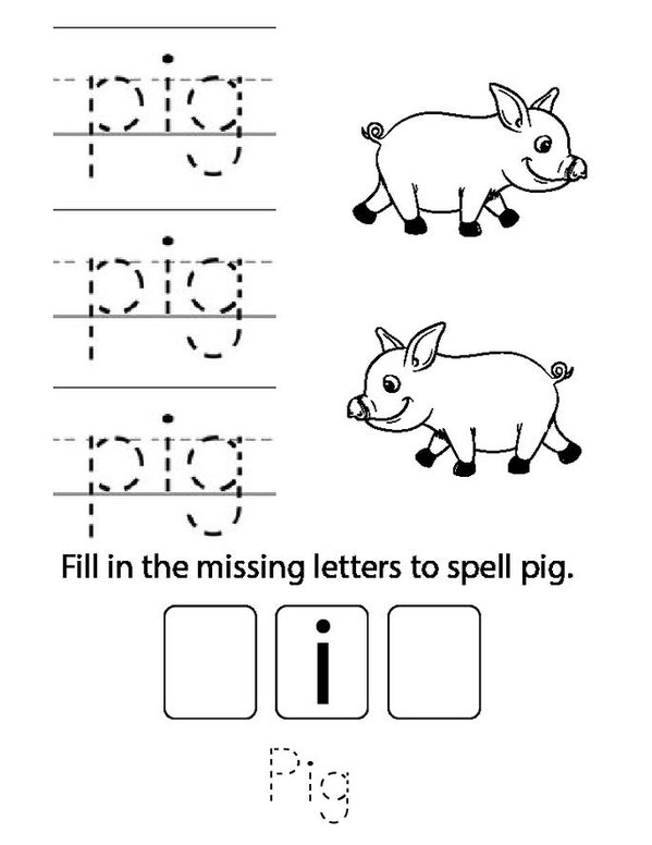 Farm animals  Mini Book - Sheet 3