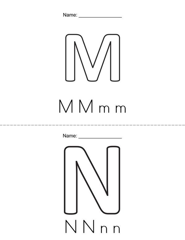 Mi primer libro del abc Mini Book - Sheet 7