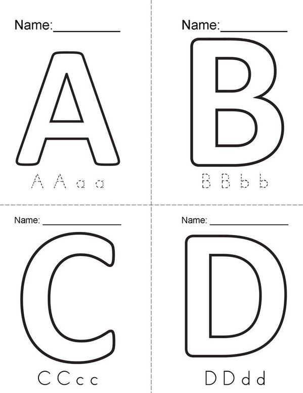 Mi primer libro del abc Mini Book - Sheet 1