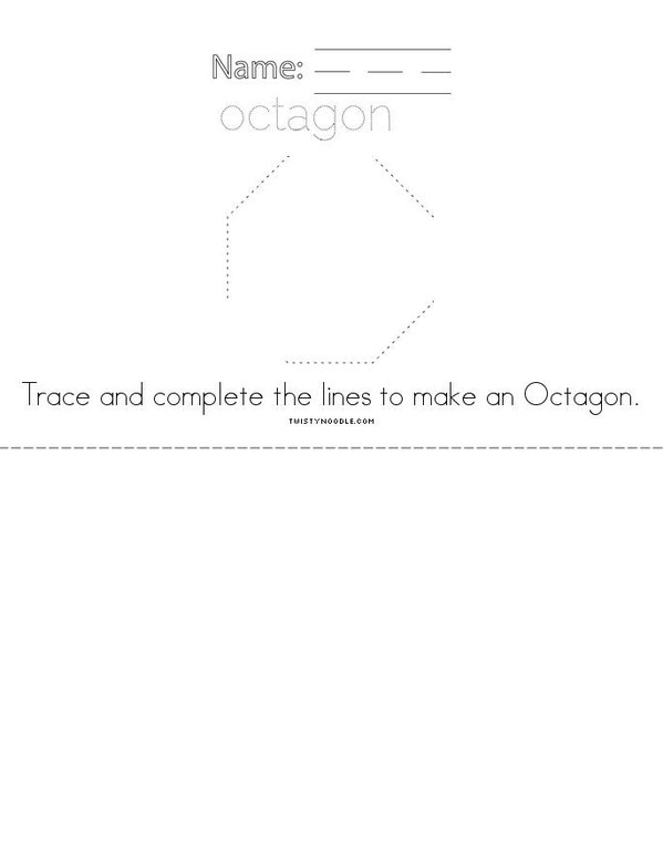 Octagon Mini Book - Sheet 3