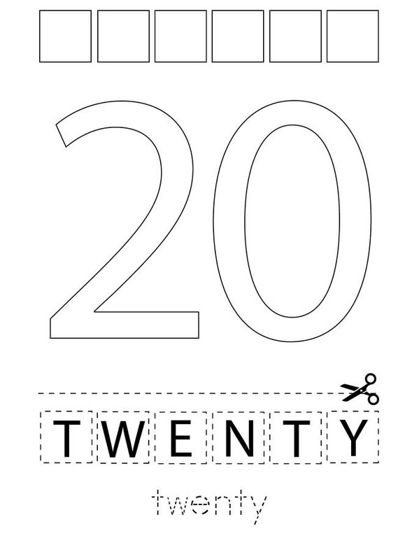 twenty Mini Book - Sheet 12