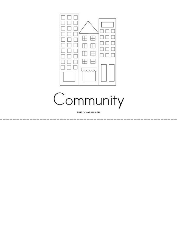 Community Mini Book - Sheet 3