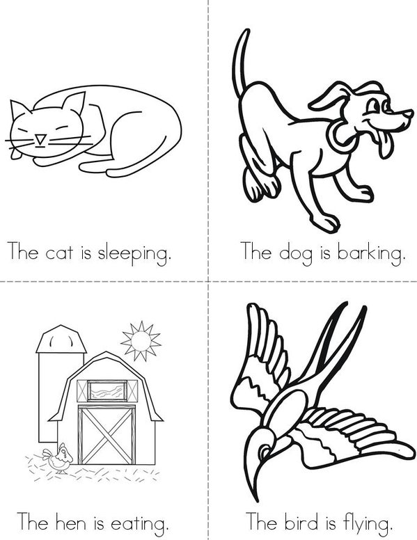 Animals  Mini Book - Sheet 1