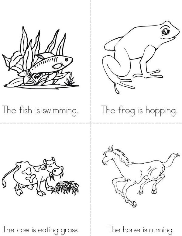 Animals  Mini Book - Sheet 2