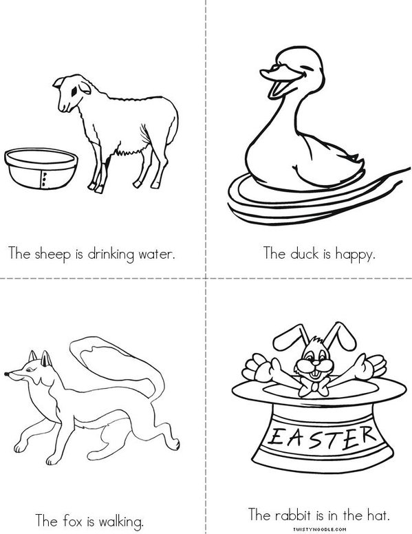 Animals  Mini Book - Sheet 3