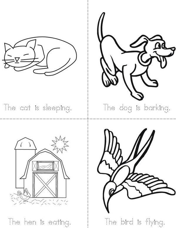 Animals  Mini Book - Sheet 1