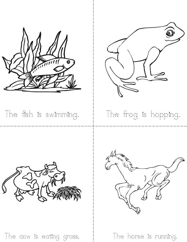 Animals  Mini Book - Sheet 2