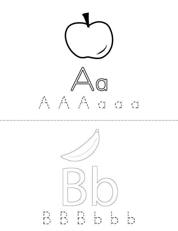 MY ABC´S Mini Book - Sheet 1