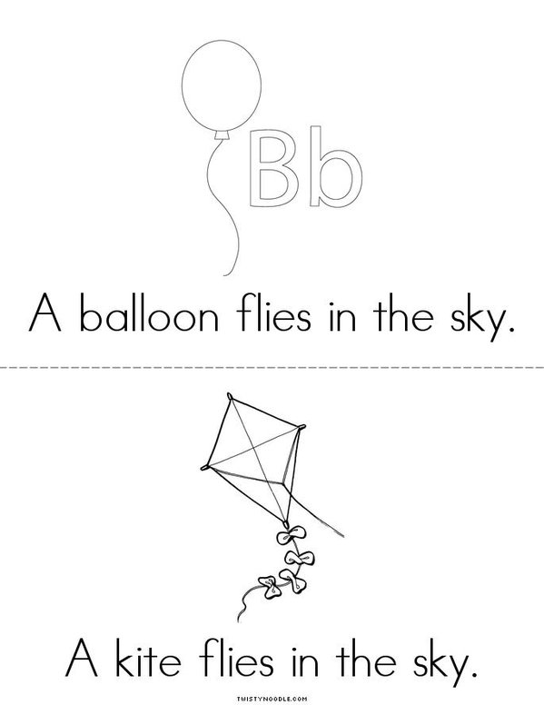 Flies in the Sky Mini Book - Sheet 4